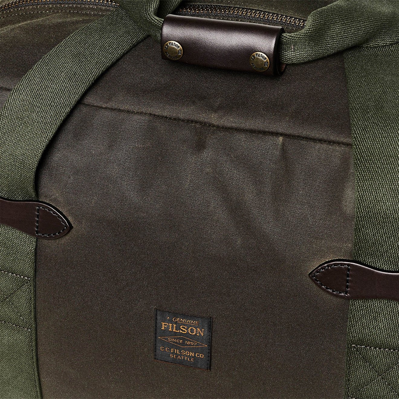 Filson Tin Cloth Medium Duffle Bag Otter Green - The Sporting Lodge