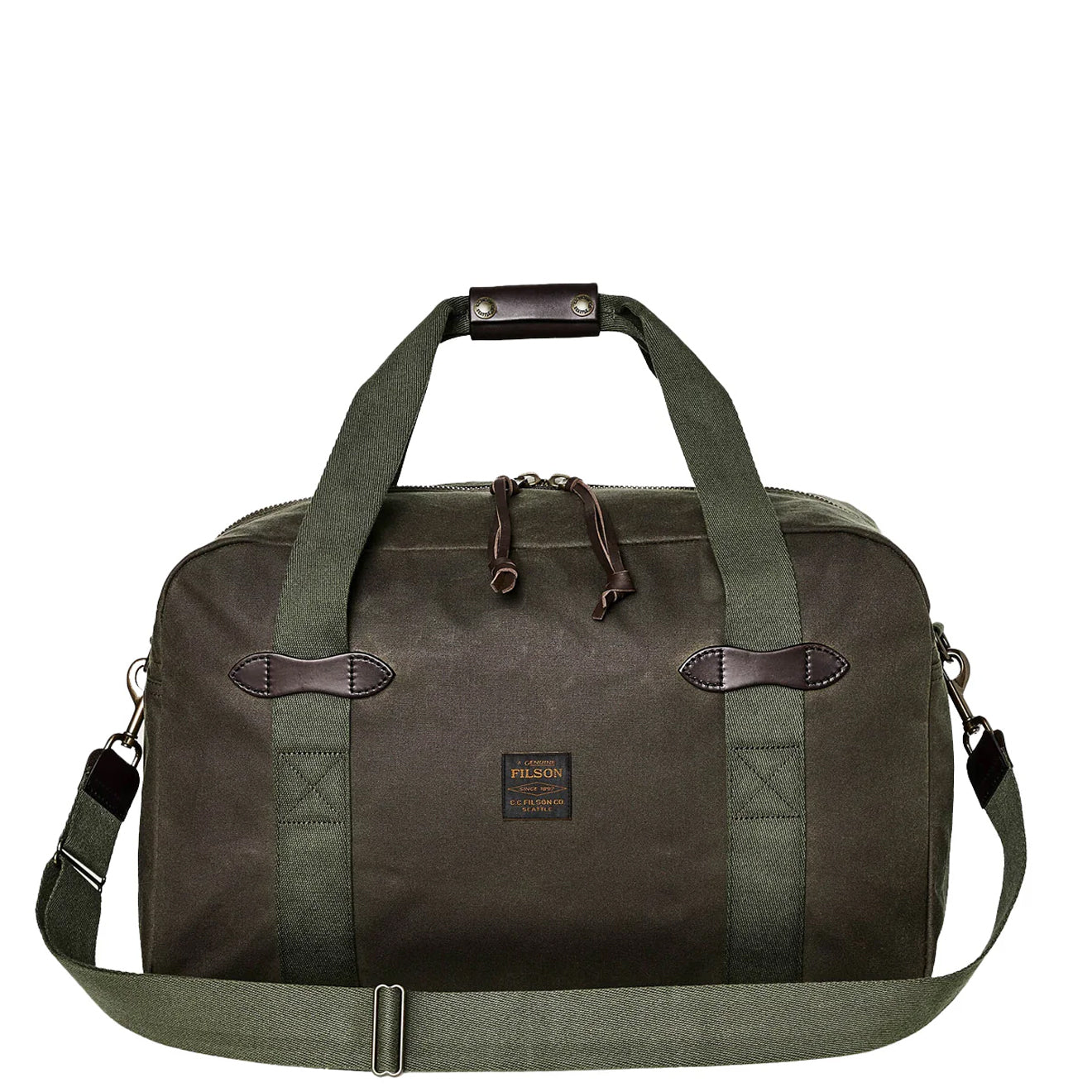 Filson Tin Cloth Medium Duffle Bag Otter Green