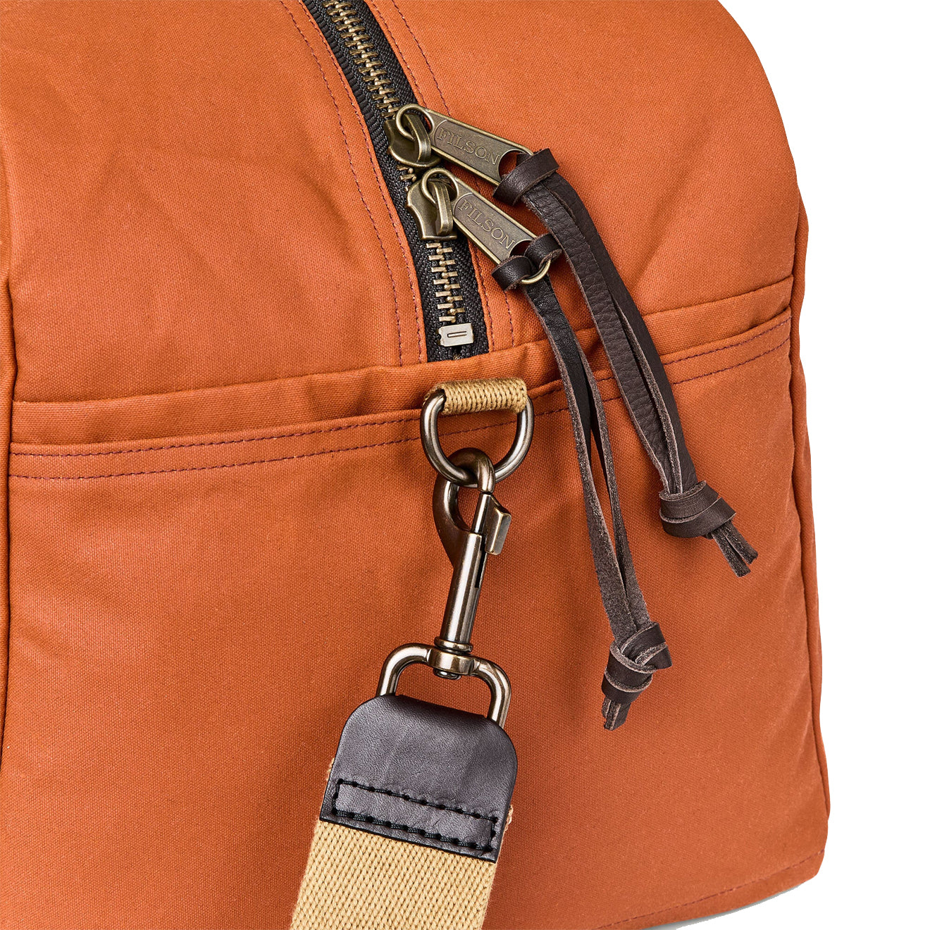 Filson Tin Cloth Medium Duffle Bag Rust - The Sporting Lodge
