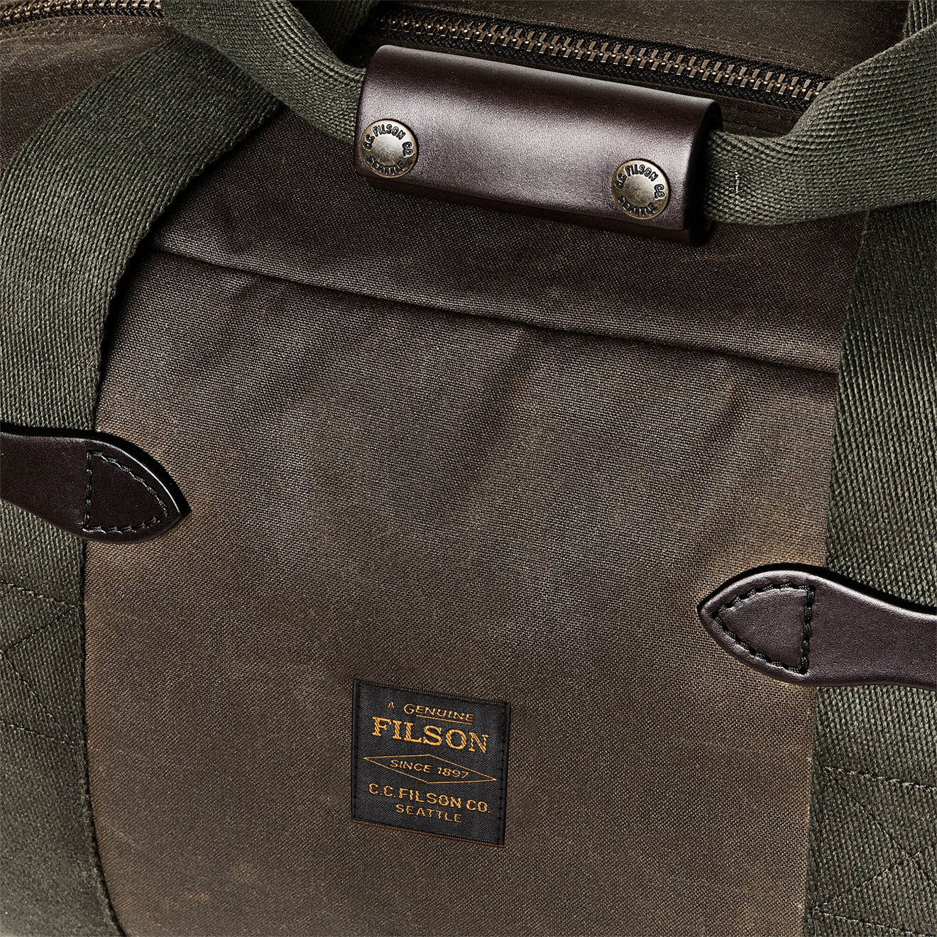 Filson Tin Cloth Small Duffle Bag Otter Green - The Sporting Lodge