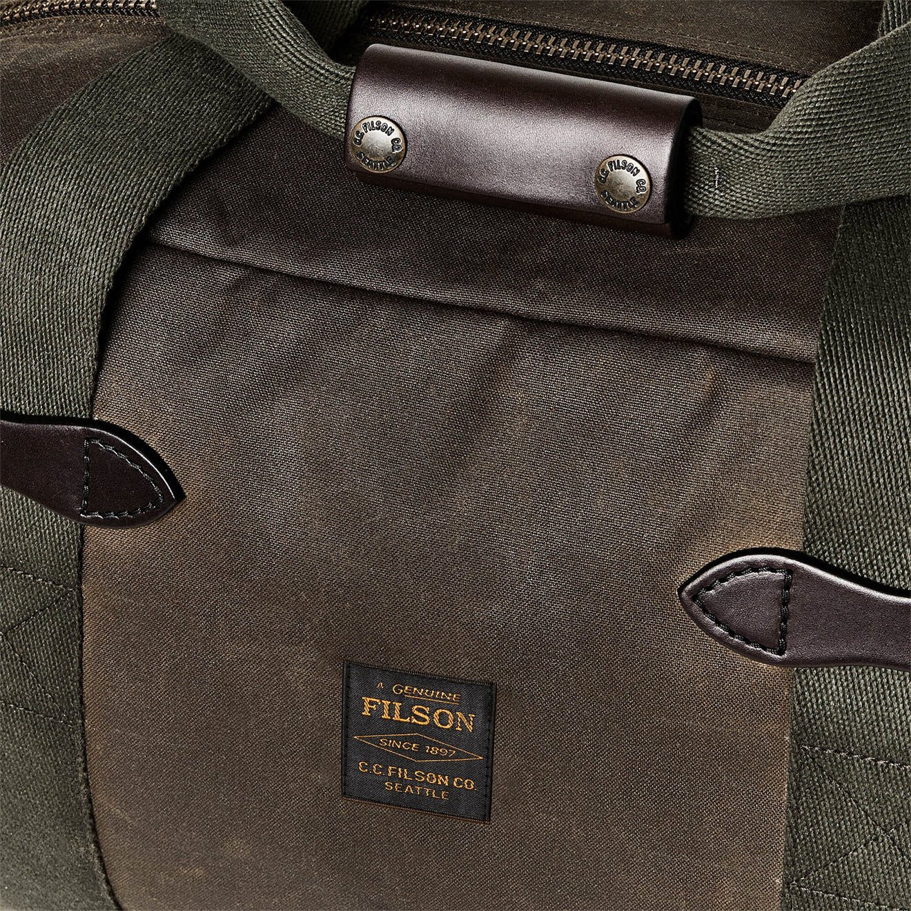 Filson Tin Cloth Small Duffle Bag Otter Green - The Sporting Lodge