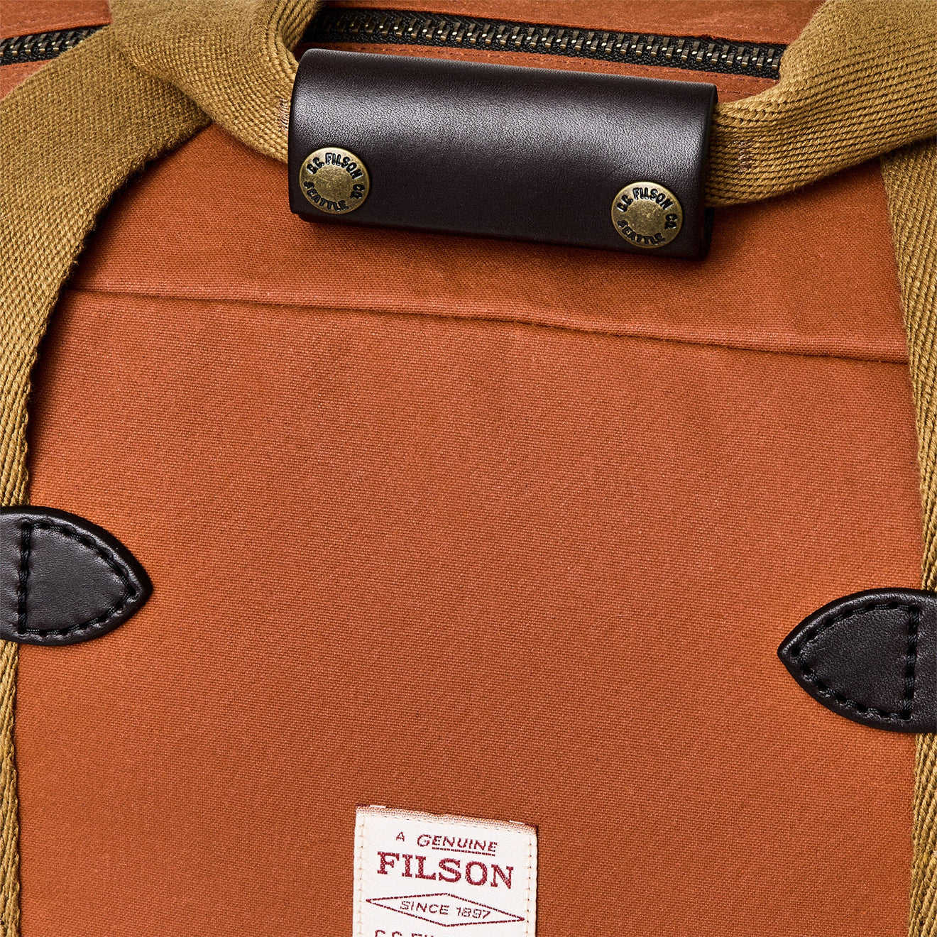 Filson Tin Cloth Small Duffle Bag Rust - The Sporting Lodge
