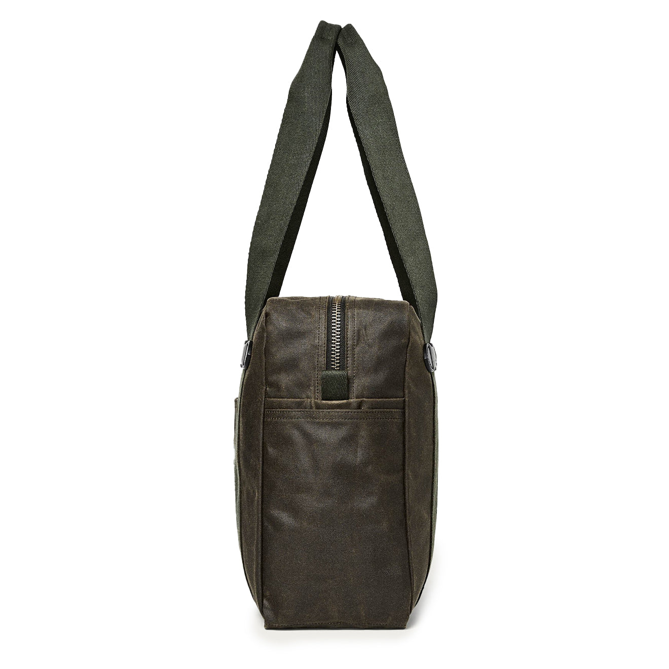 Filson Tin Cloth Tote Bag With Zipper Otter Green - The Sporting Lodge