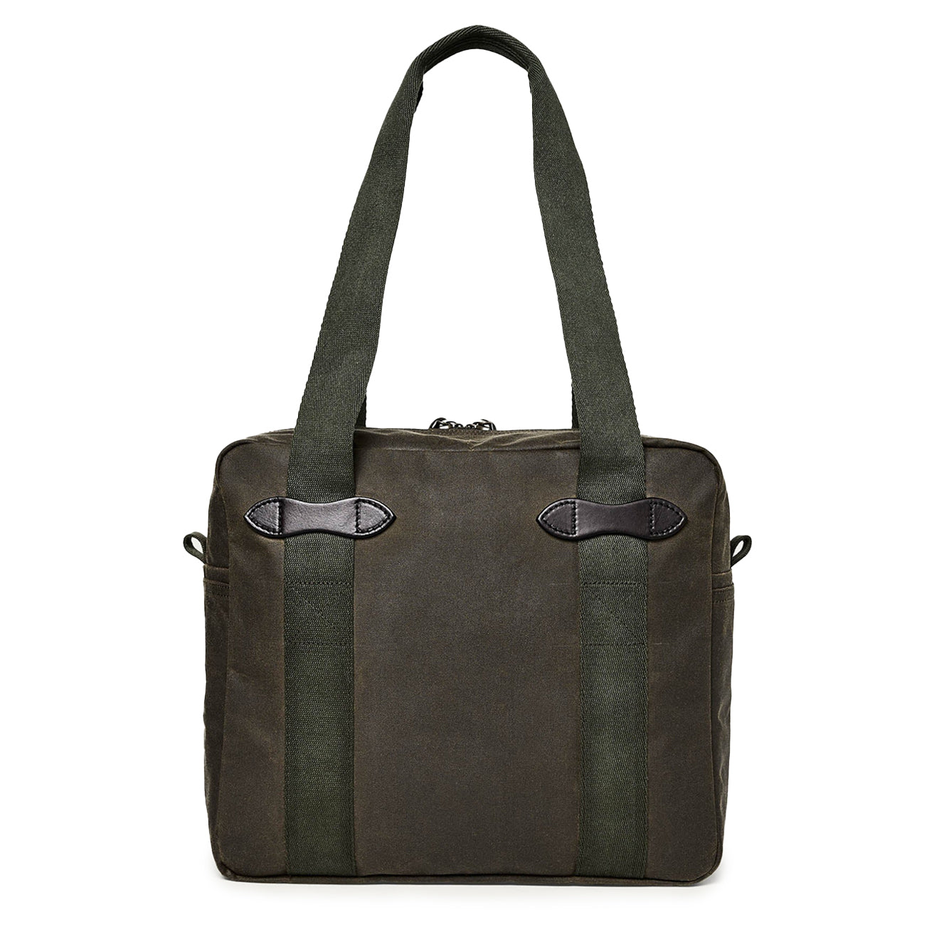 Filson Tin Cloth Tote Bag With Zipper Otter Green - The Sporting Lodge