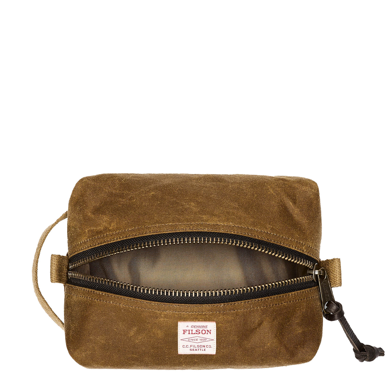 Filson Tin Cloth Travel Kit Dark Tan - The Sporting Lodge