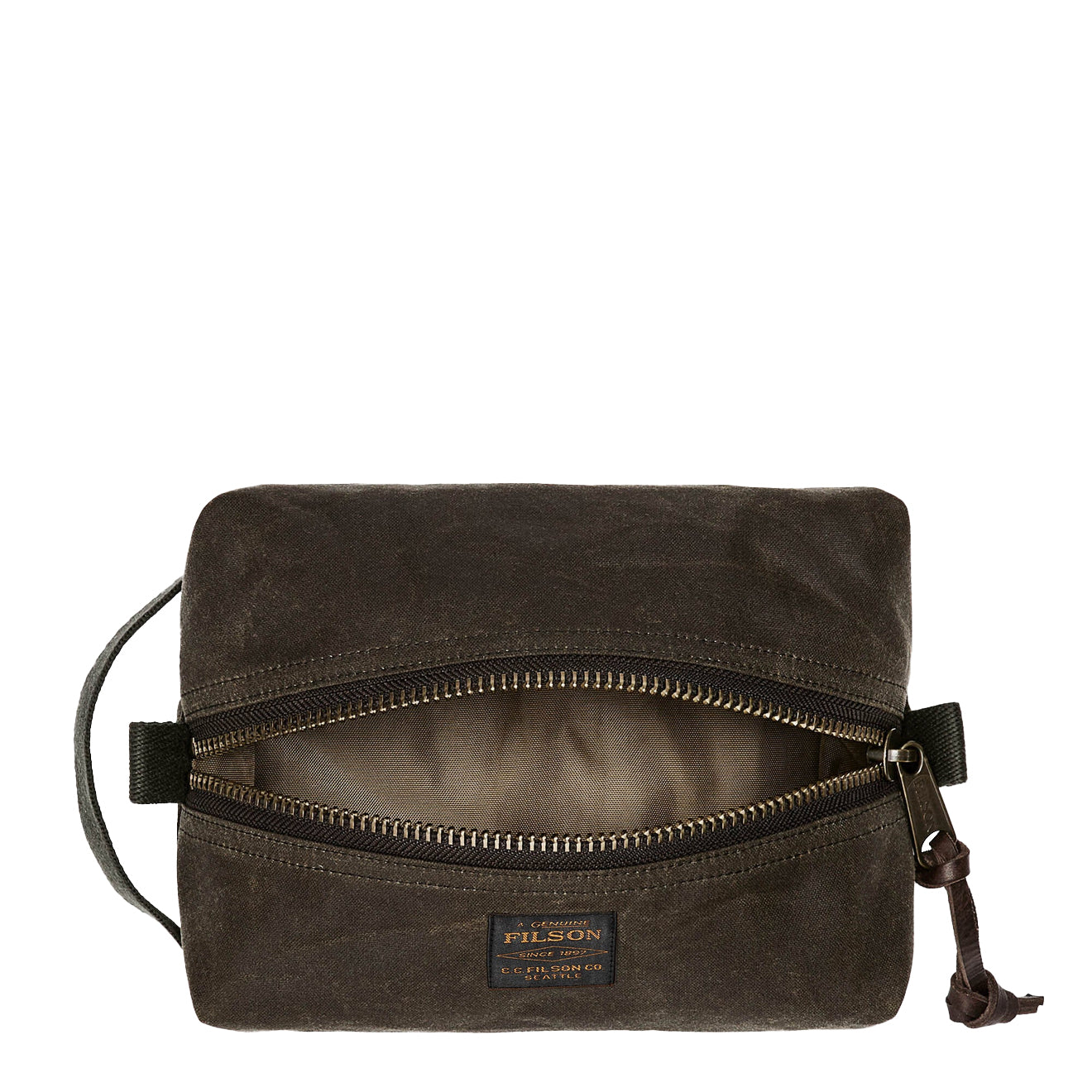 Filson Tin Cloth Travel Kit Otter Green - The Sporting Lodge