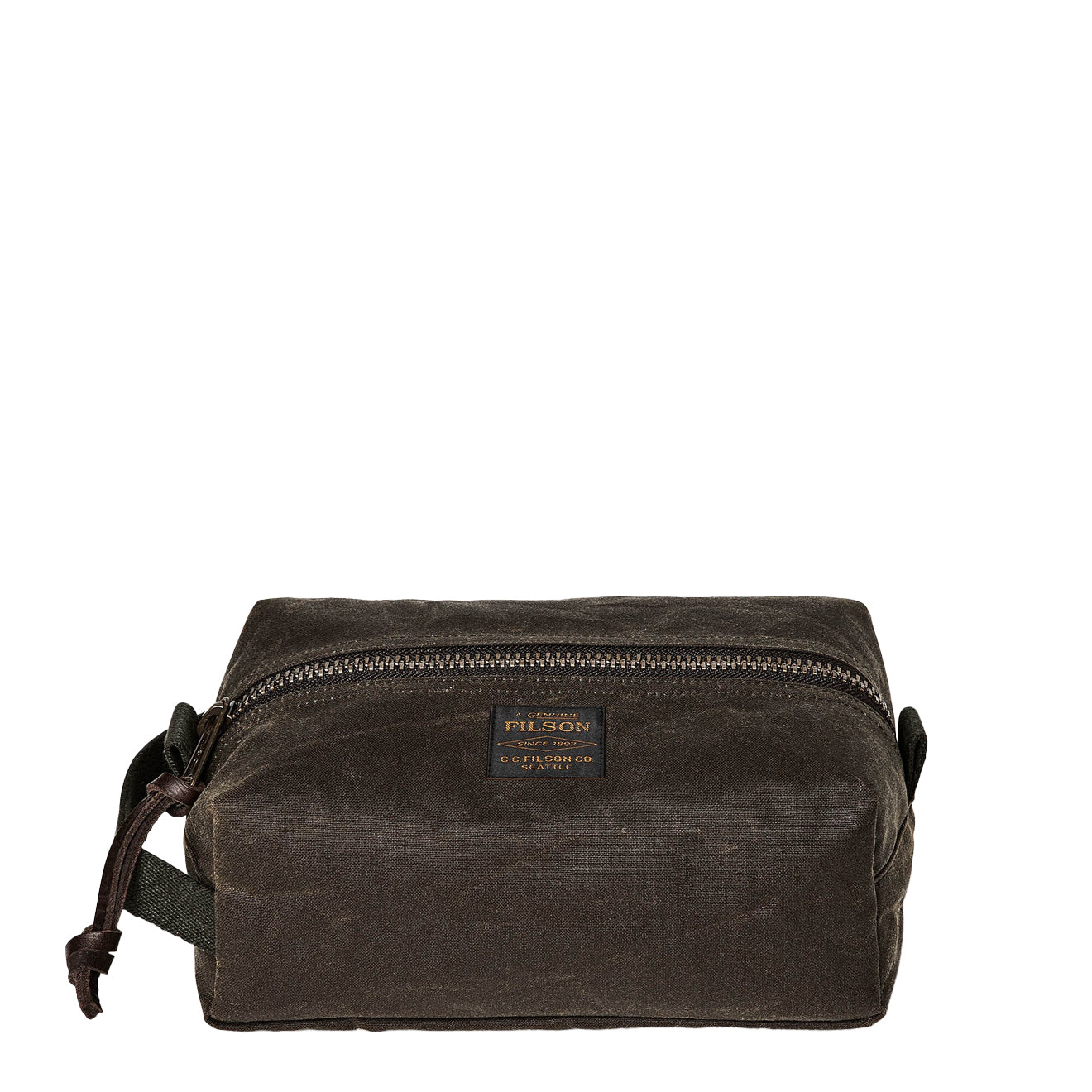 Filson Tin Cloth Travel Kit Otter Green - The Sporting Lodge