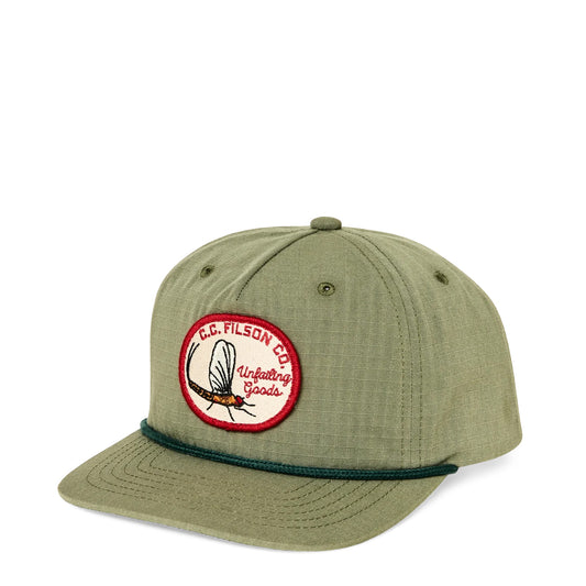 Filson Trucker Cap With Graphic Patch Army Green / Mayfly - The Sporting Lodge