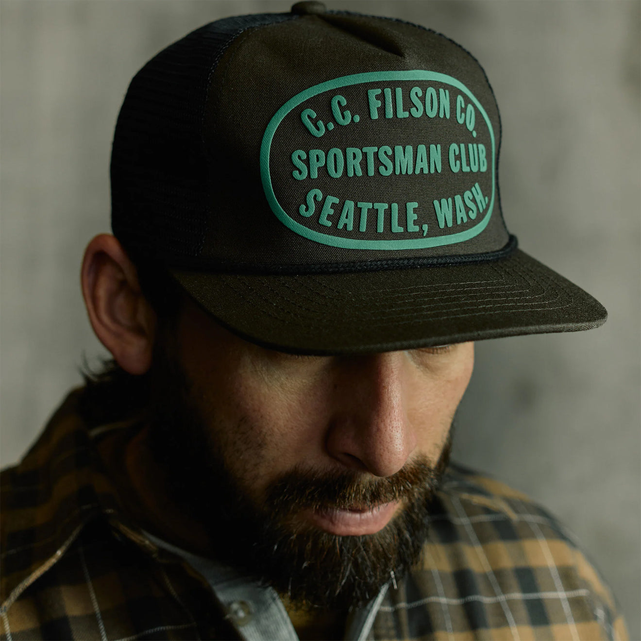 Filson Trucker Mesh Cap Dark Forest / Sportsman