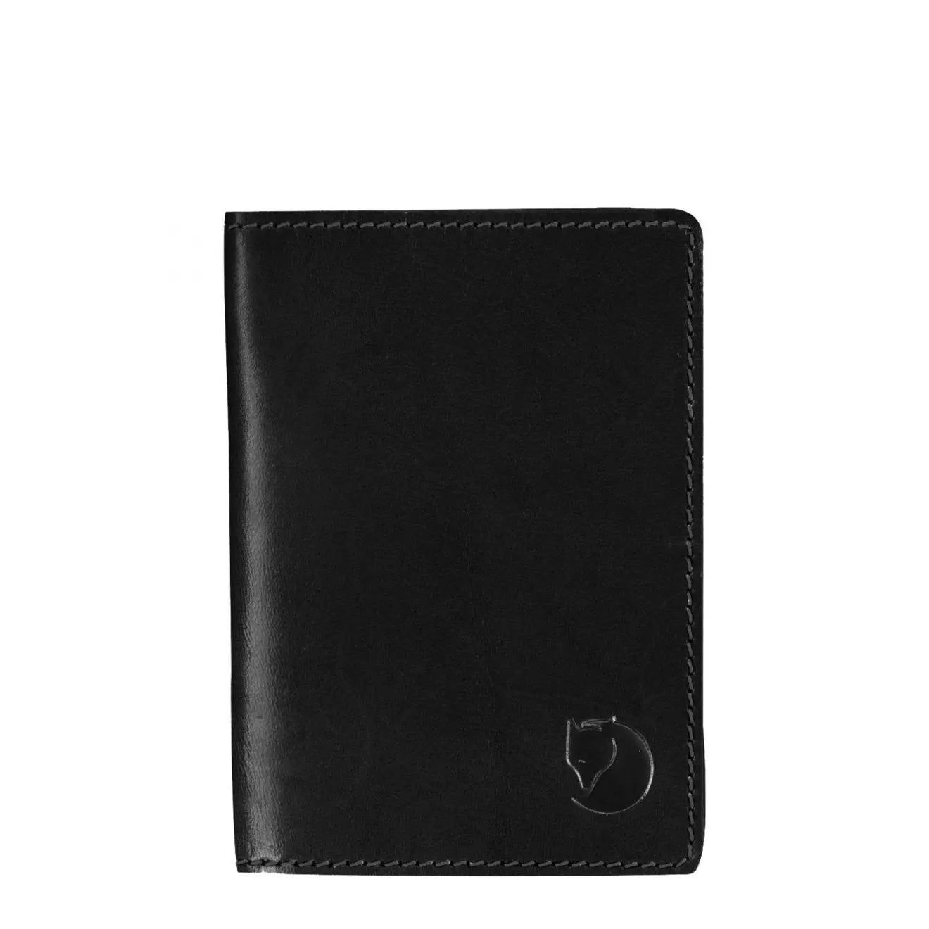 Fjallraven Leather Passport Cover Black - The Sporting Lodge