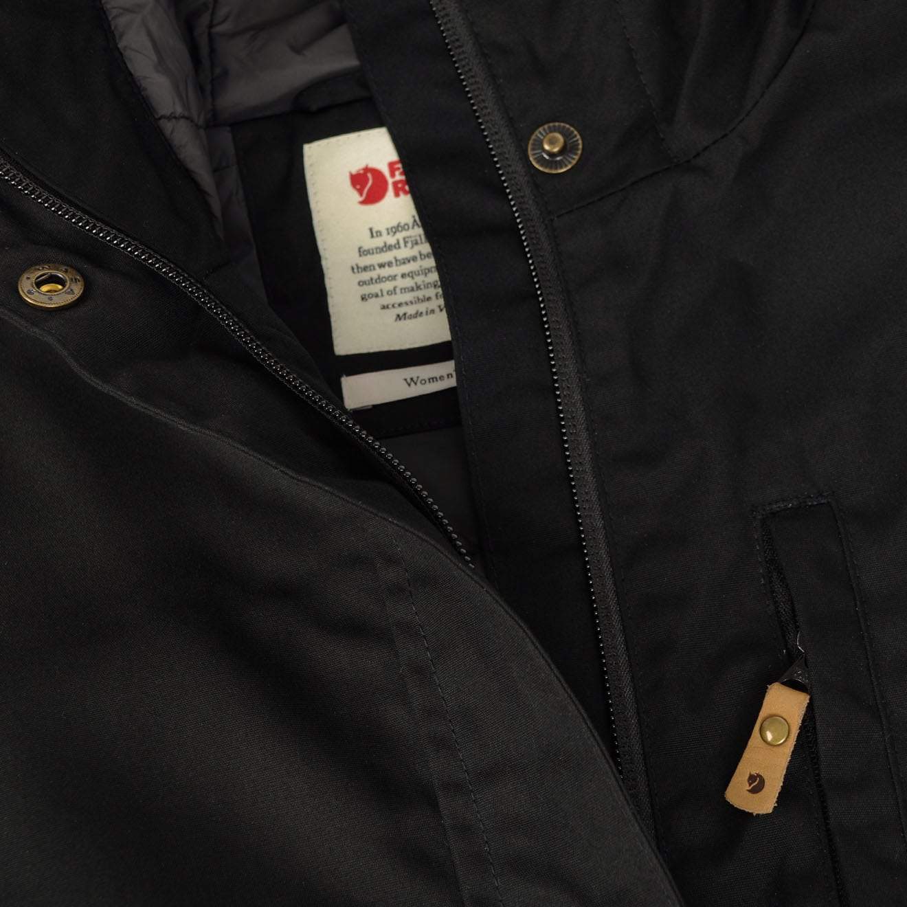 Fjallraven Womens Kiruna Padded Parka Black - The Sporting Lodge