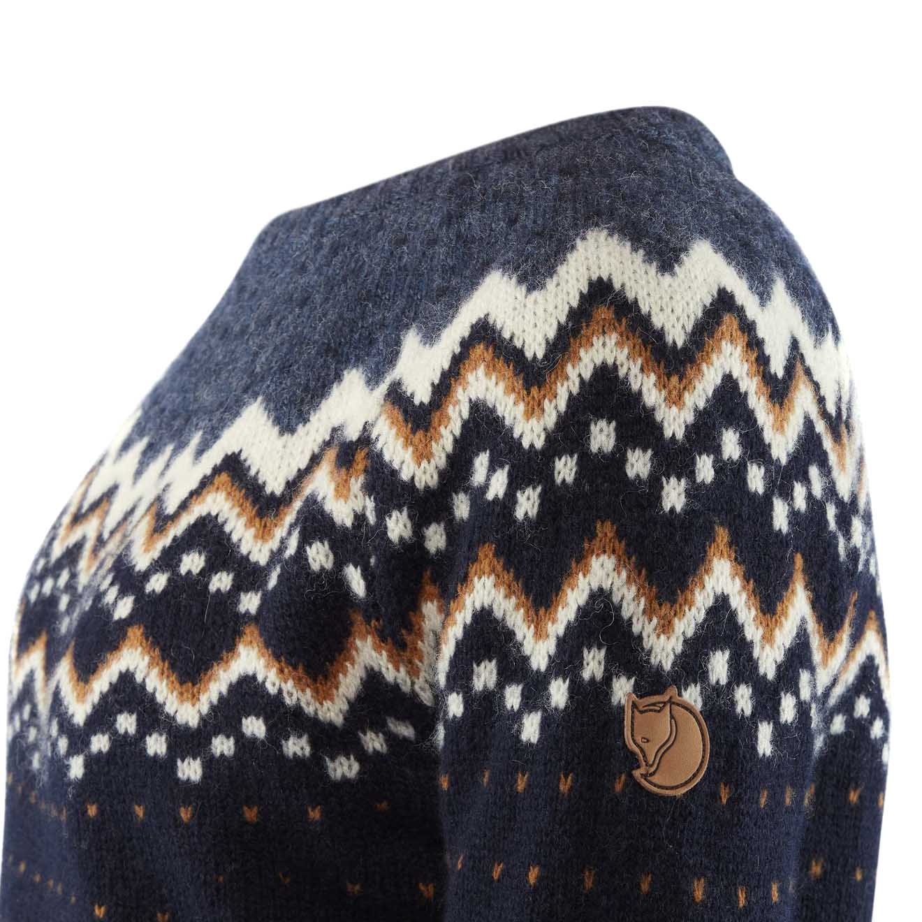 Fjallraven Womens Ovik Knit Sweater Dark Navy - The Sporting Lodge