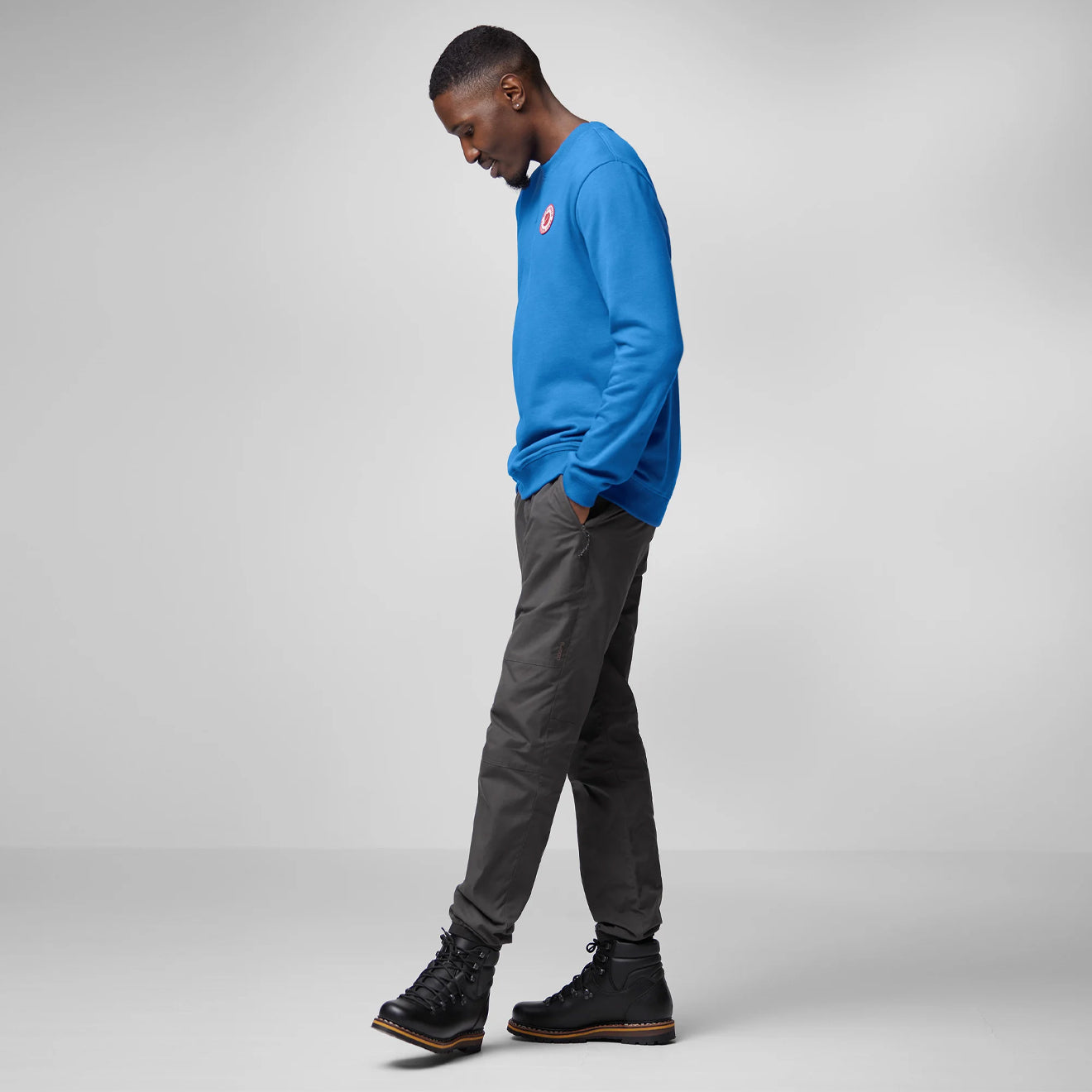 Fjallraven 1960 Logo Badge Sweater Dark Oak