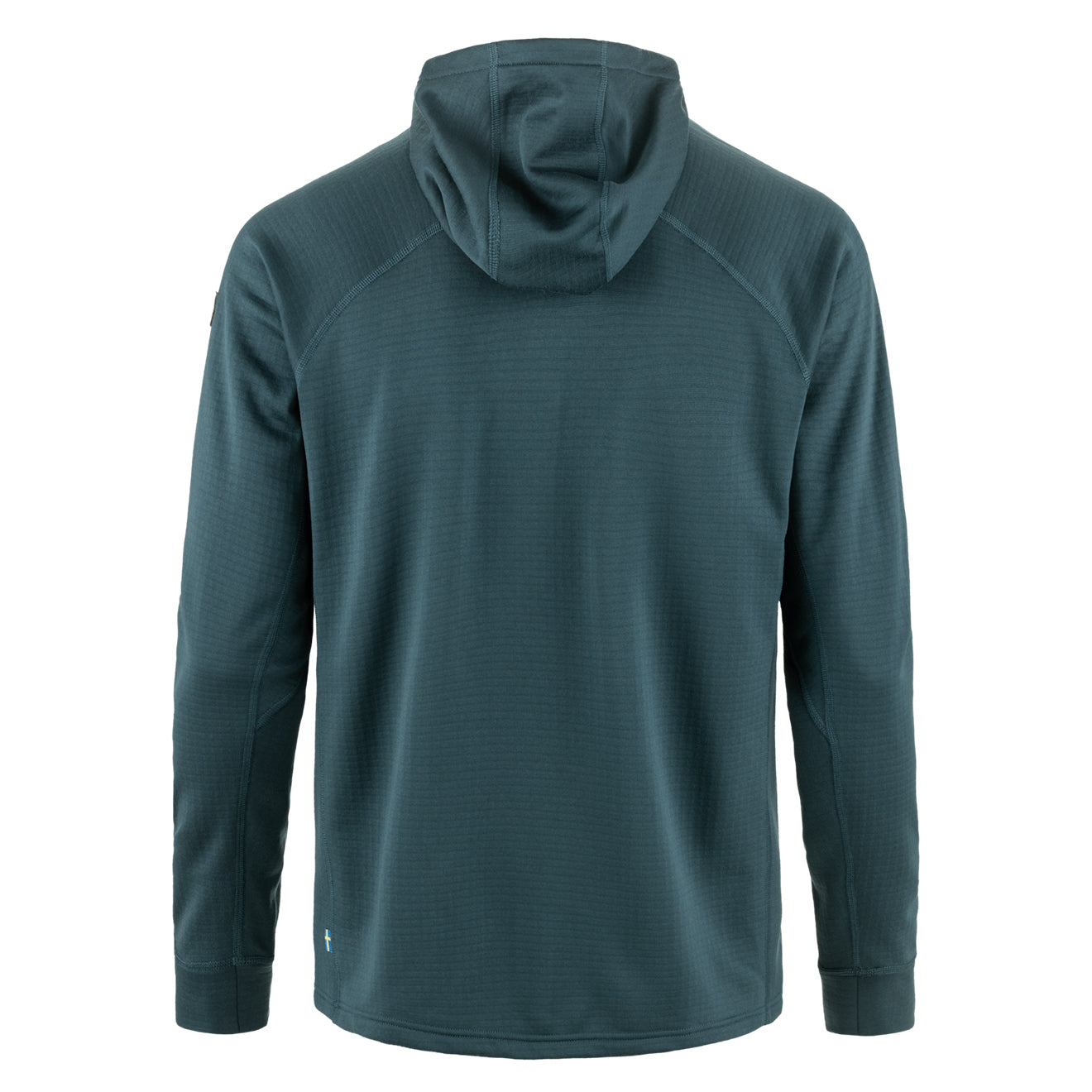 Fjallraven Abisko Grid Fleece Hoodie Mountain Blue - The Sporting Lodge