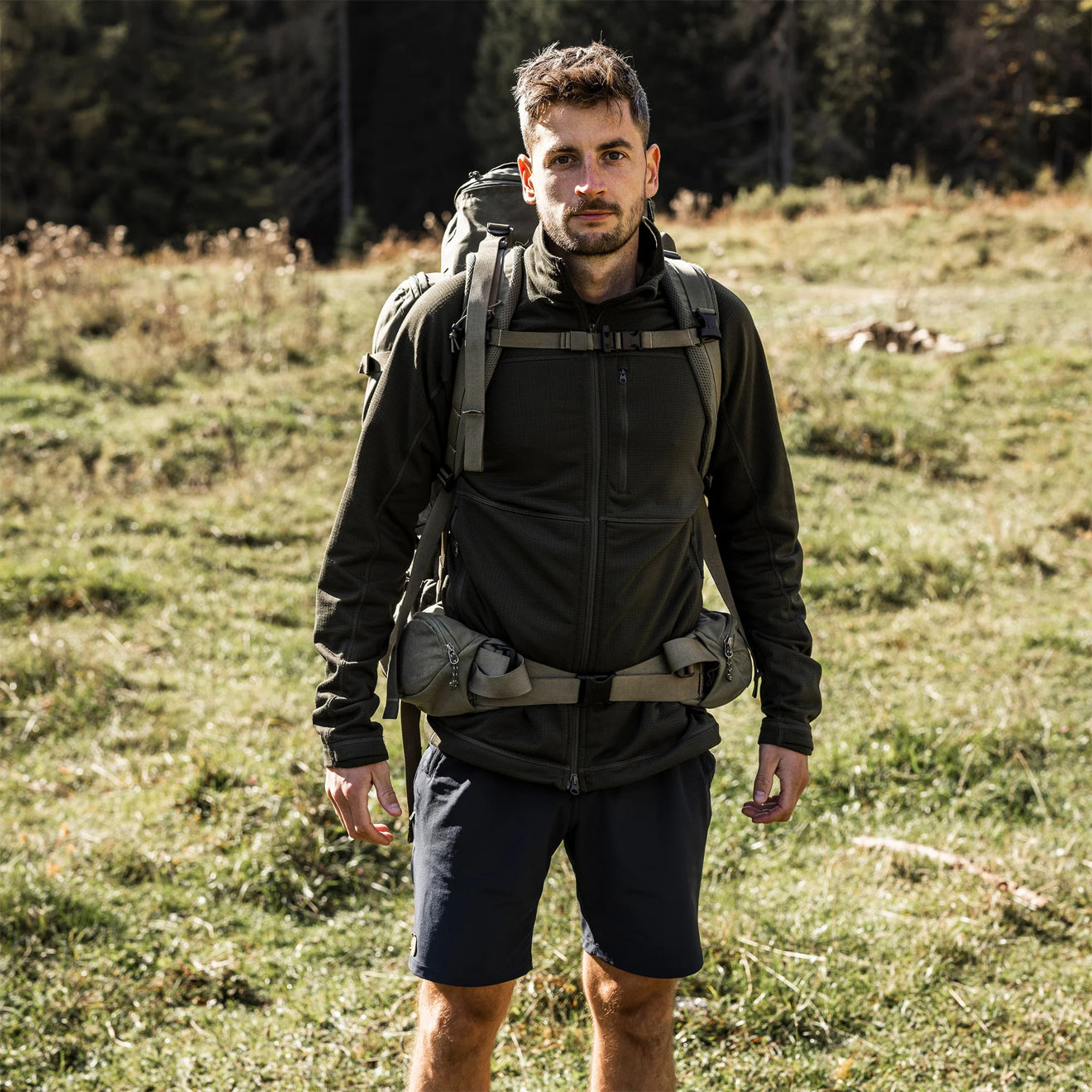 Fjallraven Abisko Trail Stretch Shorts Laurel Green