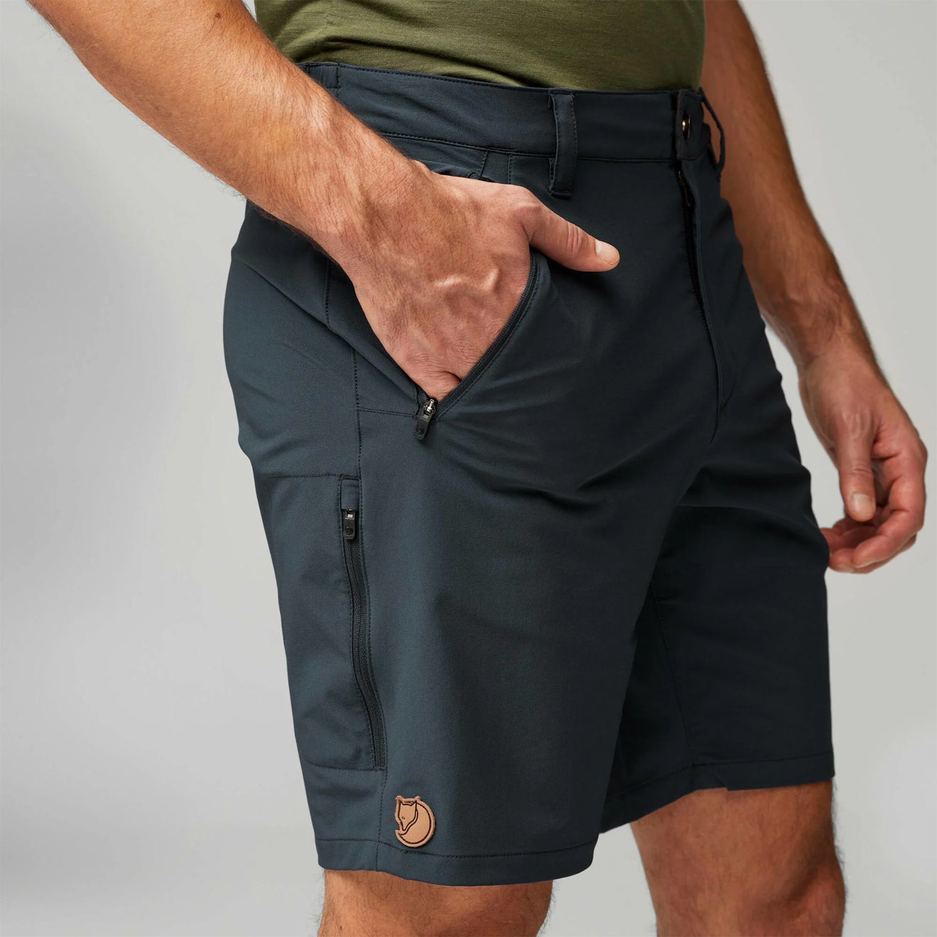 Fjallraven Abisko Trail Stretch Shorts Suede Brown - The Sporting Lodge