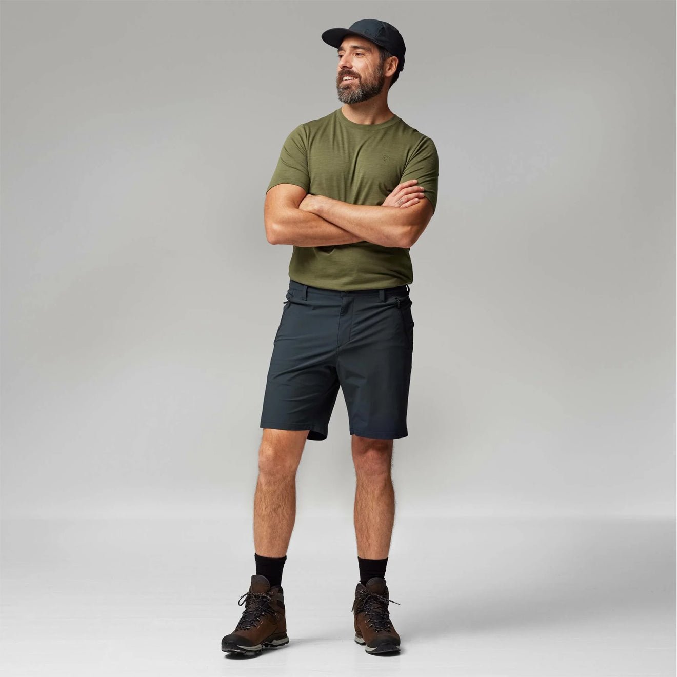 Fjallraven Abisko Trail Stretch Shorts Dark Navy - The Sporting Lodge