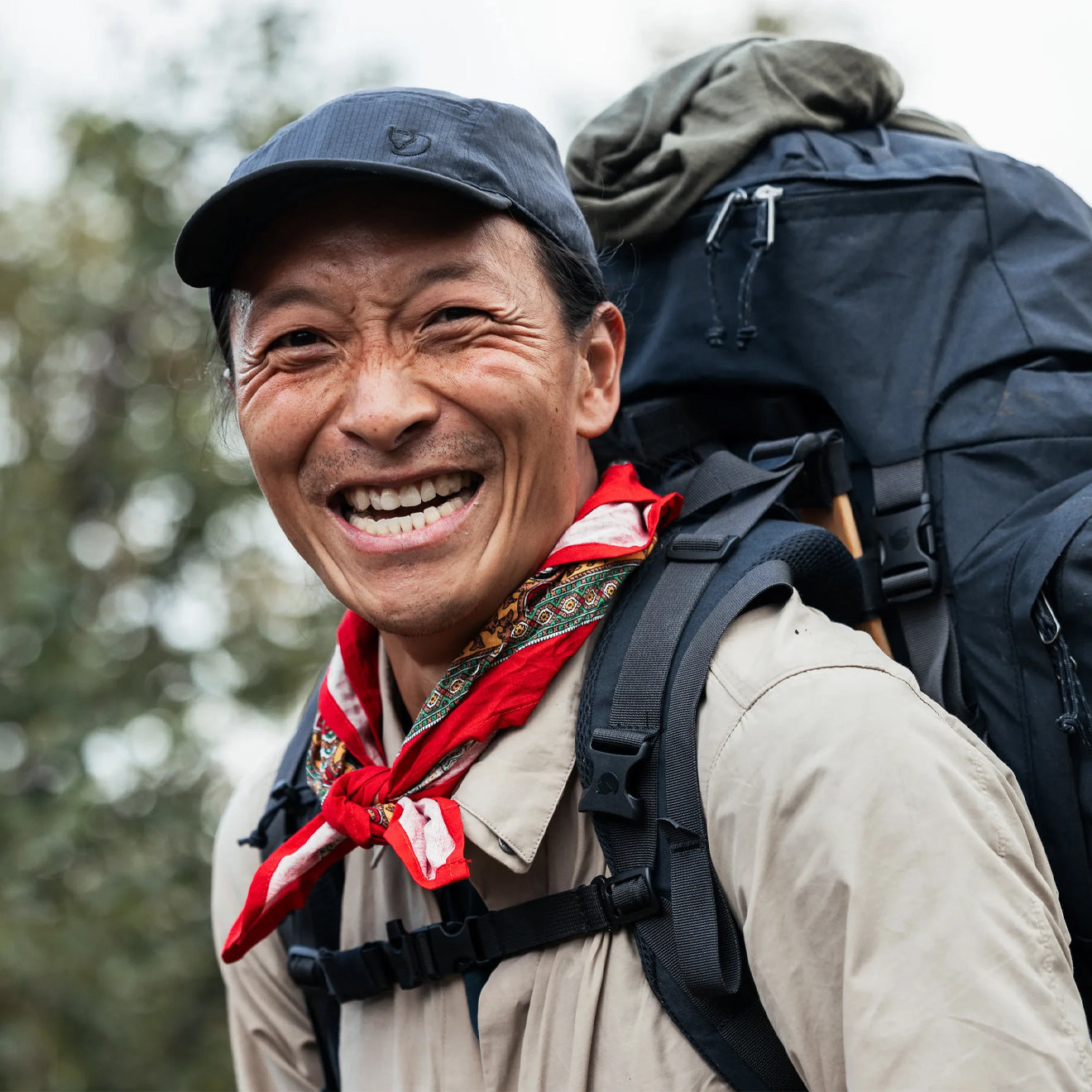 Fjallraven Abisko Trekking Cap Dark Navy - The Sporting Lodge