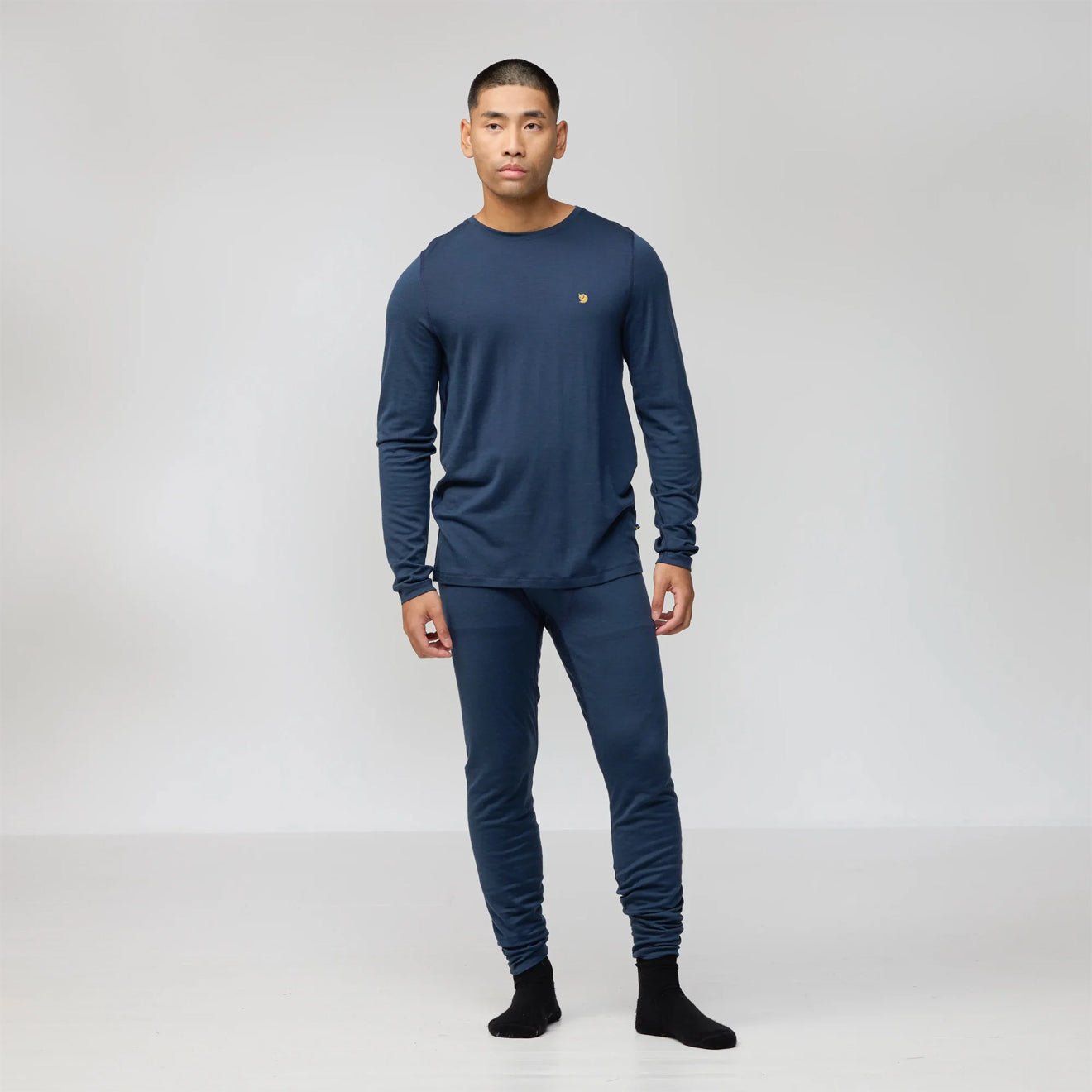 Fjallraven Bergtagen Merino 190 LS Mountain Blue - The Sporting Lodge