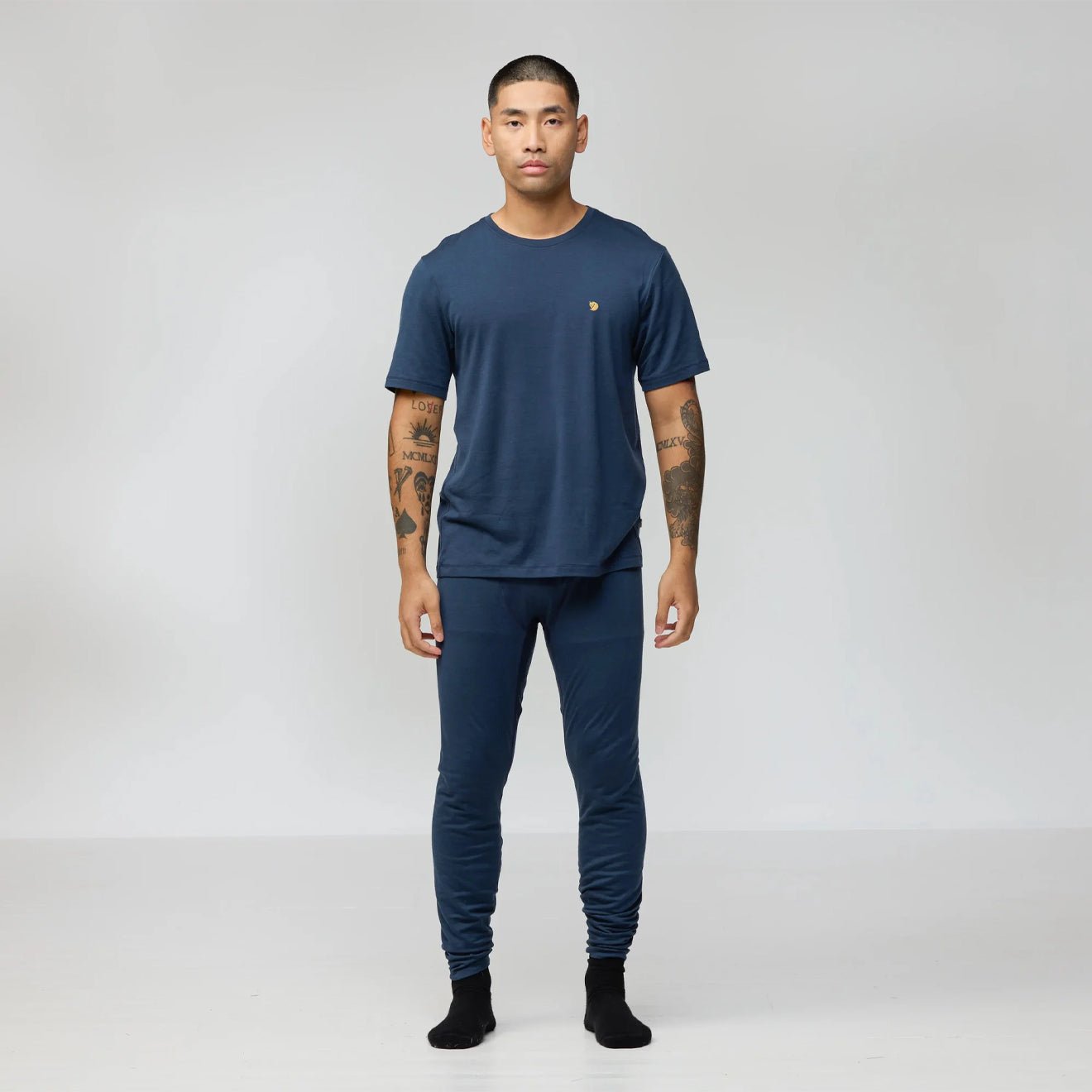 Fjallraven Bergtagen Merino 190 SS Mountain Blue - The Sporting Lodge