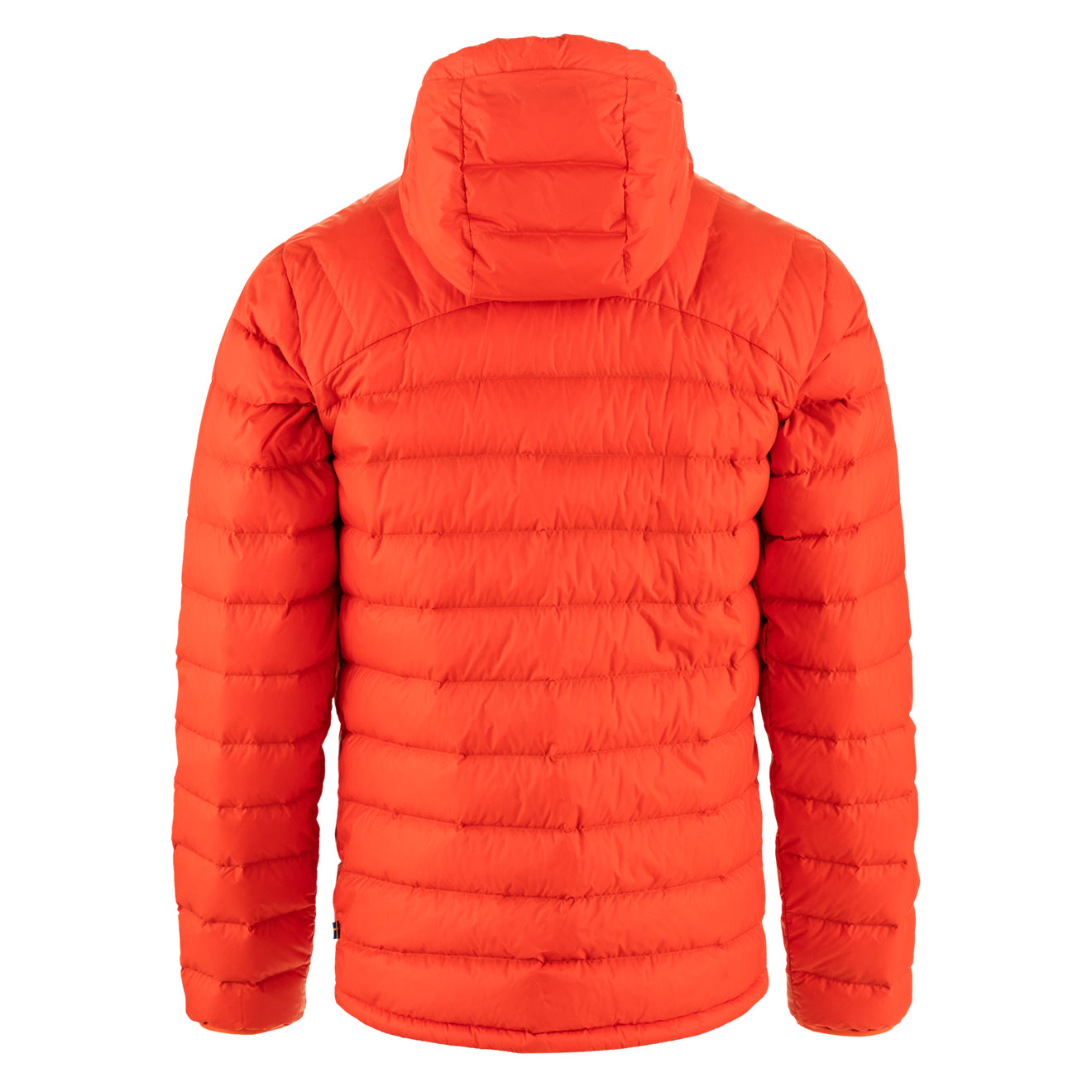 Fjallraven Expedition Pack Down Hoodie Flame Orange / UN Blue - The Sporting Lodge