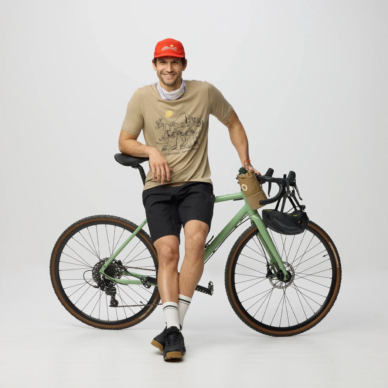 Fjallraven Hoja Lugnt Wool T-shirt Classic Fossil