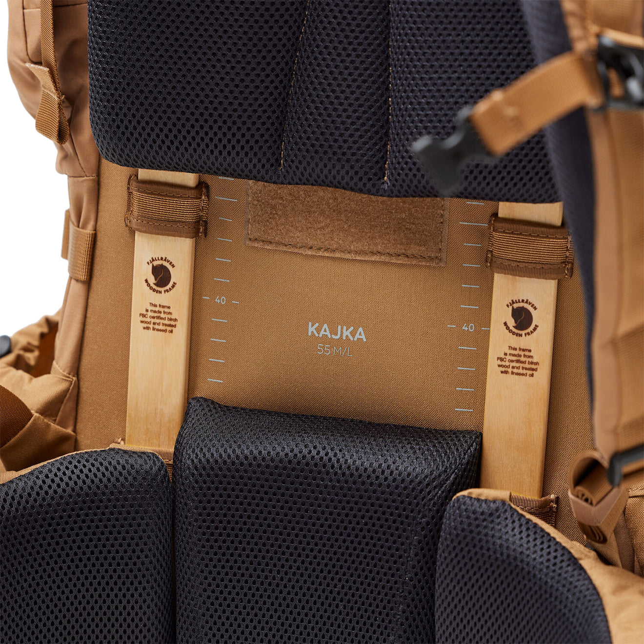 Fjallraven Kajka 55L M/L Backpack Khaki Dust - The Sporting Lodge