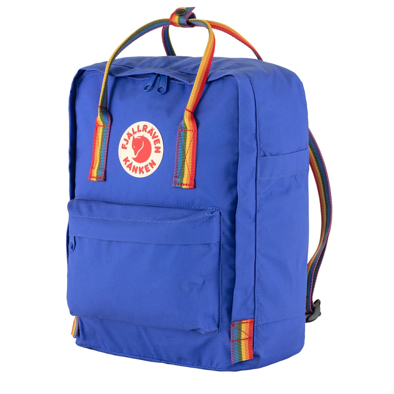 Fjallraven Kanken Classic Backpack Cobalt Blue Rainbow Pattern - The Sporting Lodge