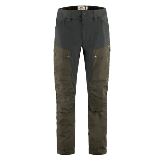 Fjallraven Keb Trousers Reg Leg Dark Olive / Dark Grey - The Sporting Lodge
