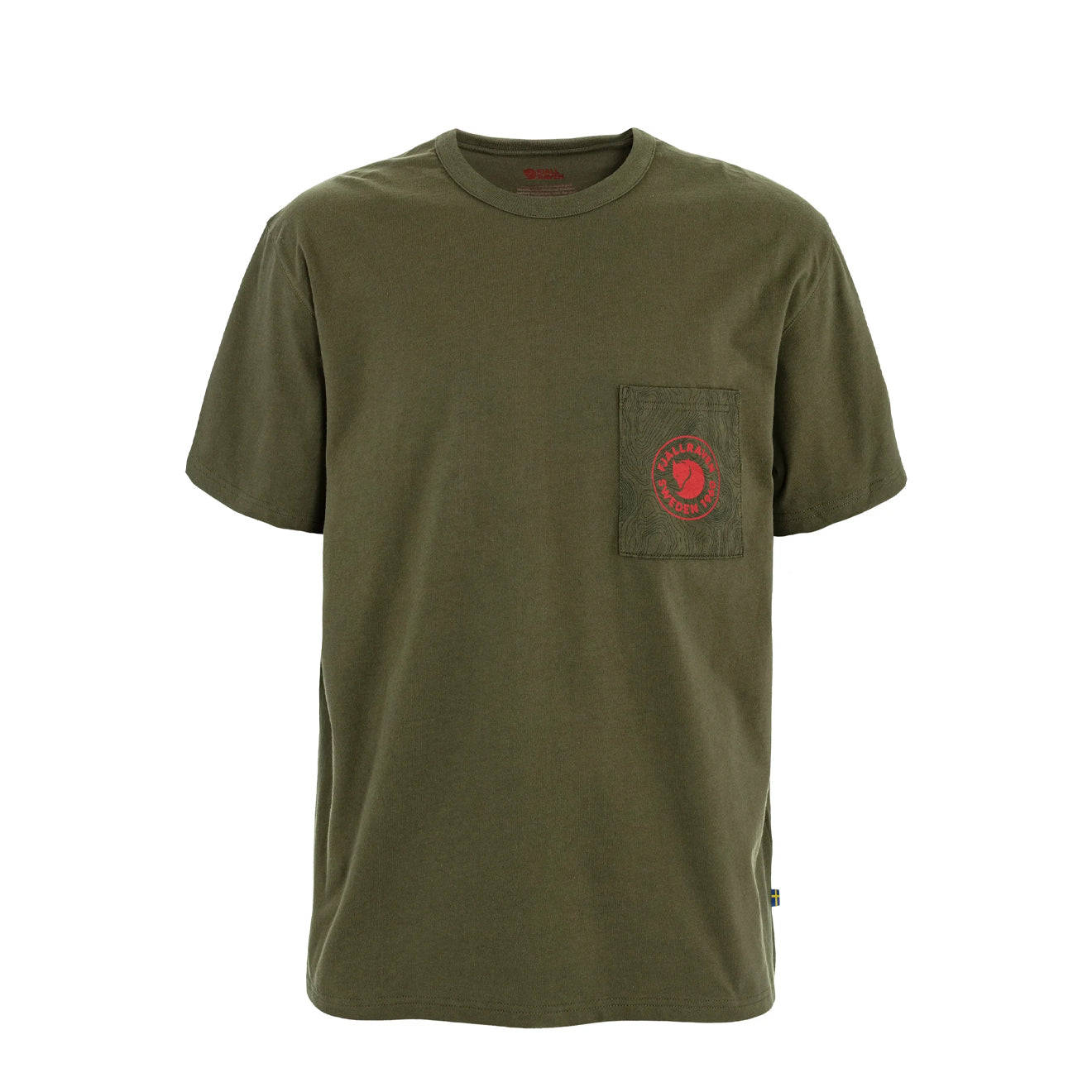 Fjallraven Logo Pocket T-Shirt Laurel Green