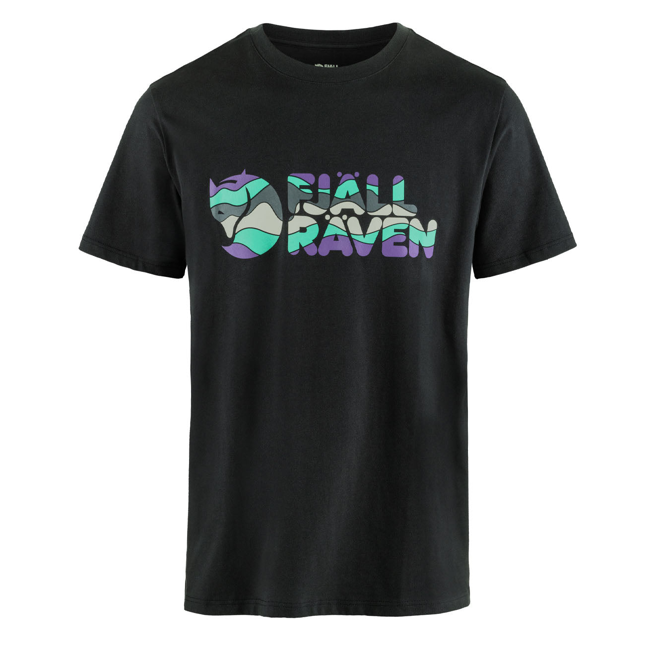 Fjallraven Multicolor Logo T-shirt Black - The Sporting Lodge