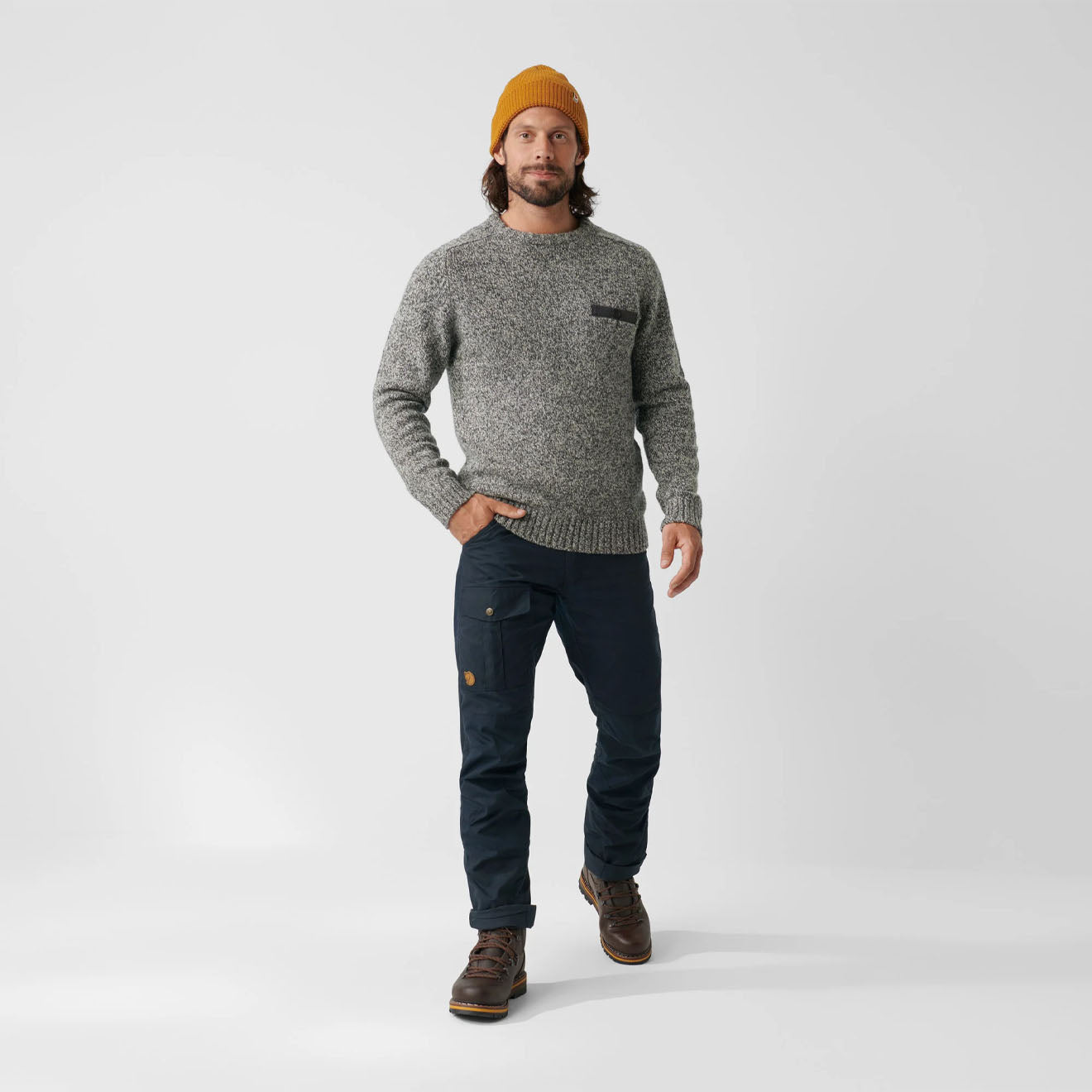 Fjallraven Nils Trousers Long Dark Navy - The Sporting Lodge