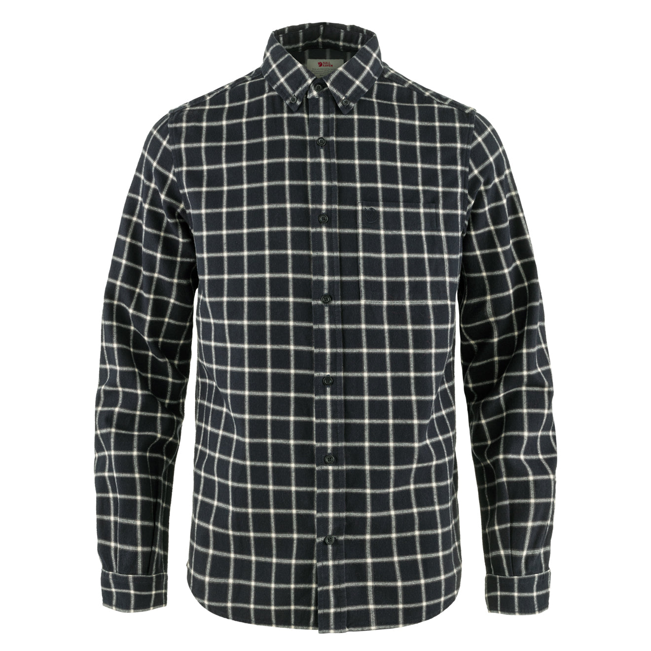 Fjallraven Ovik Flannel Shirt Dark Navy / Chalk White - The Sporting Lodge