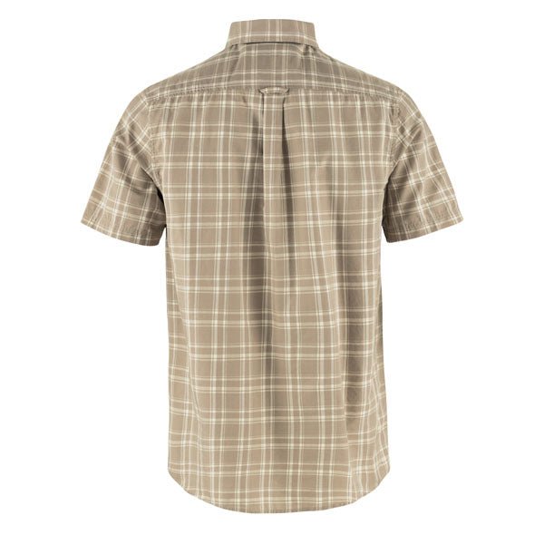 Fjallraven Ovik Lite Shirt SS Fossil - Chalk Rose - The Sporting Lodge