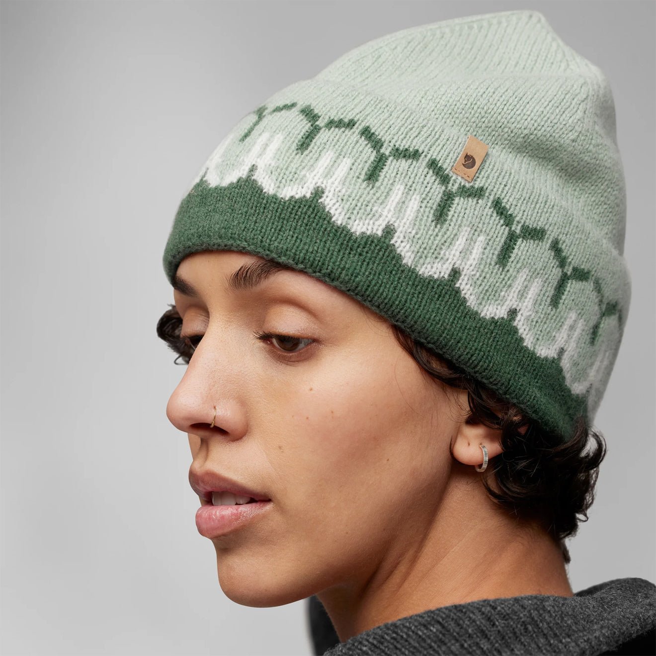 Fjallraven Ovik Path Knit Beanie Deep Patina / Misty Green - The Sporting Lodge