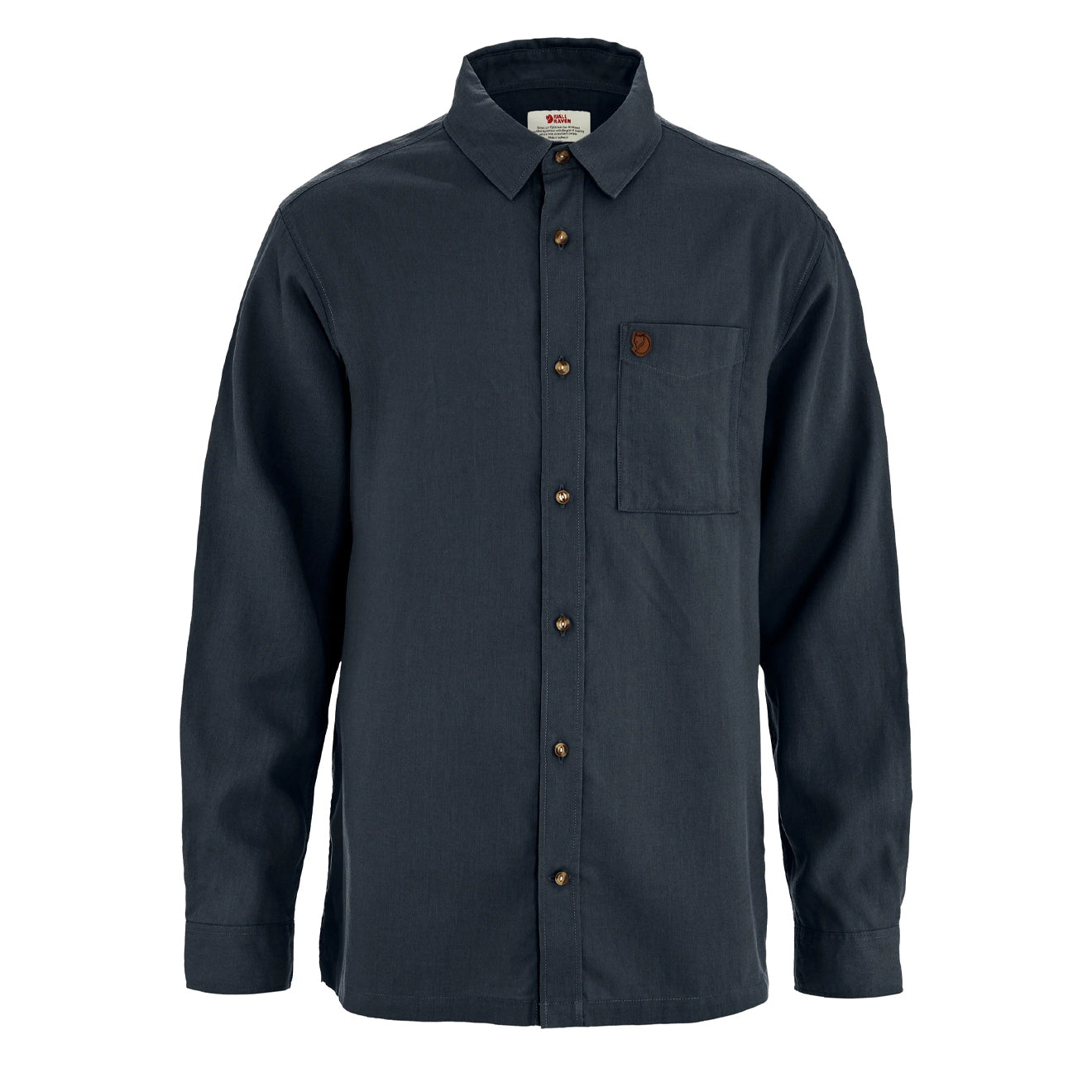 Fjallraven Ovik Relaxed Hemp Shirt LS Dark Navy - The Sporting Lodge