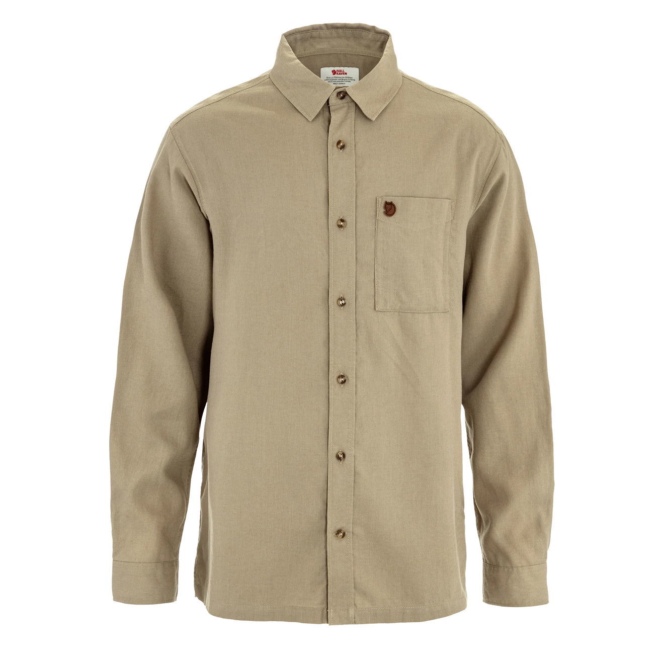 Fjallraven Ovik Relaxed Hemp Shirt LS Sand Stone - The Sporting Lodge