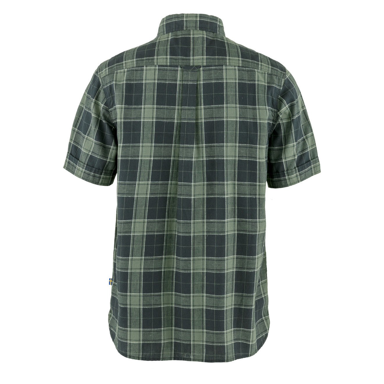 Fjallraven Ovik Travel Shirt SS Dark Navy / Patina Green - The Sporting Lodge