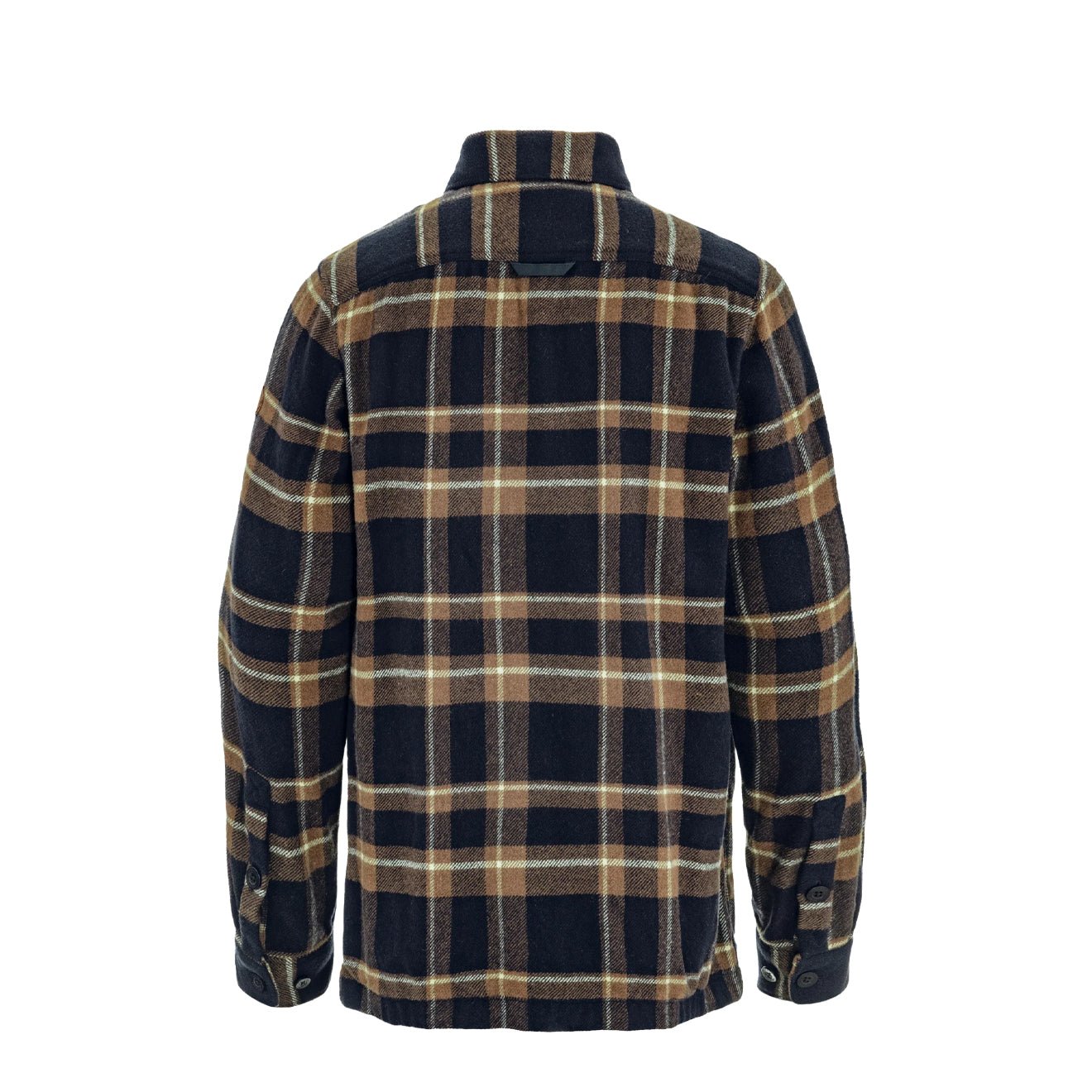 Fjallraven Ovik Wool Shirt Dark Navy / Chestnut - The Sporting Lodge