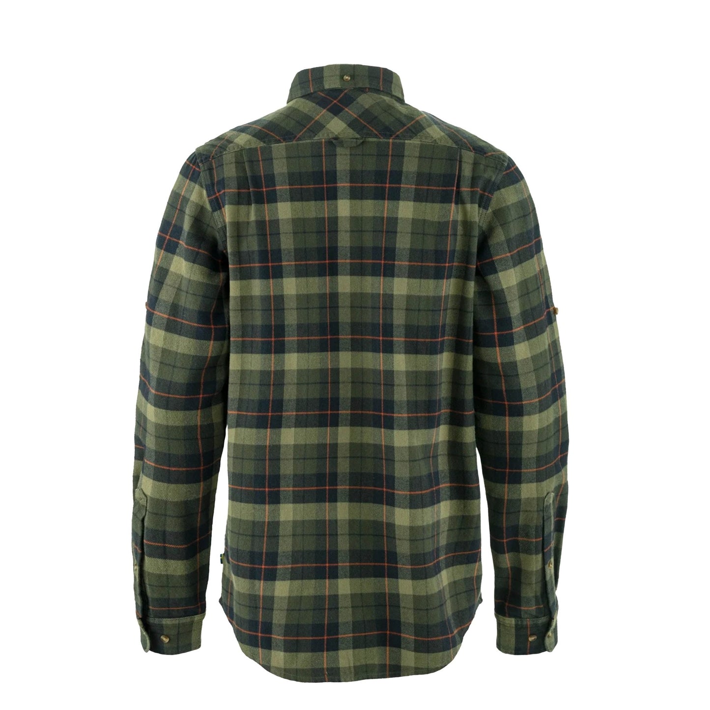 Fjallraven Singi Heavy Flannel Shirt Black / Deep Forest - The Sporting Lodge