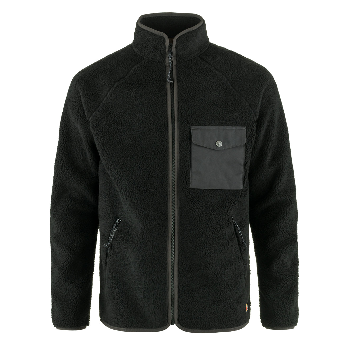 Fjallraven Vardag Pile Fleece Black / Dark Grey - The Sporting Lodge