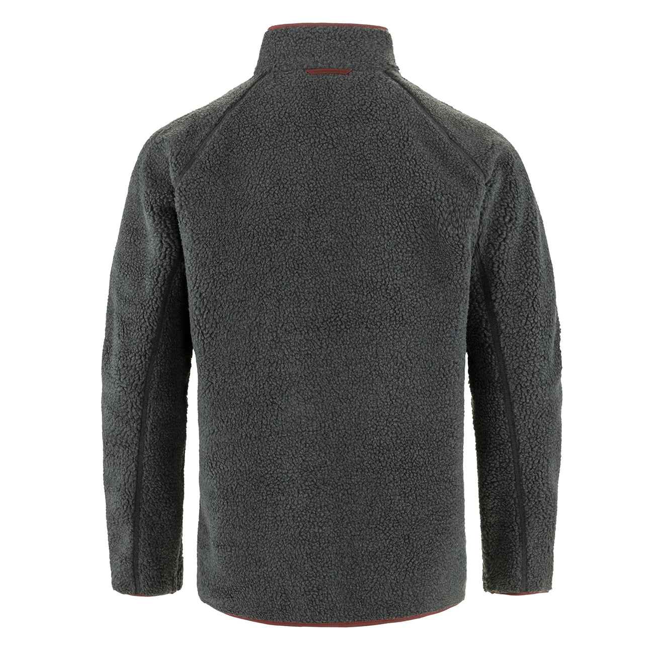 Fjallraven Vardag Pile Fleece Dark Grey / Maroon - The Sporting Lodge