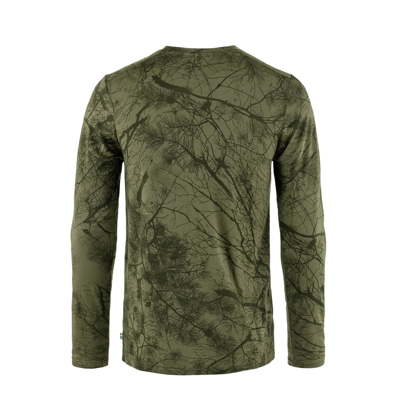 Fjallraven Varmland Wool LS Green Camo - The Sporting Lodge