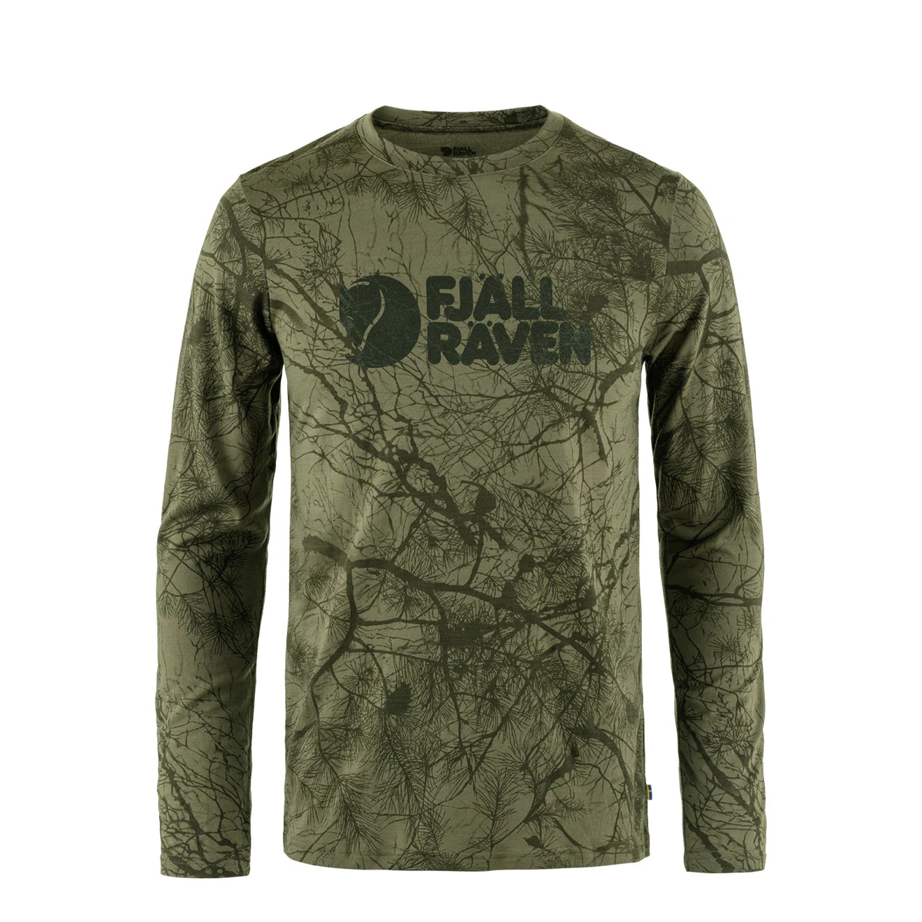 Fjallraven Varmland Wool LS Green Camo - The Sporting Lodge