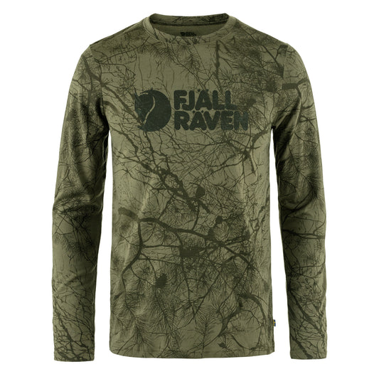 Fjallraven Varmland Wool LS Green Camo - The Sporting Lodge