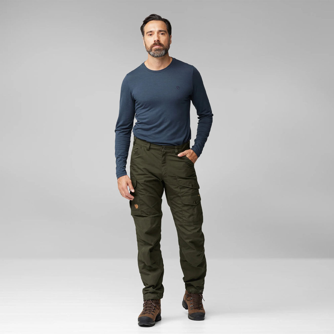 Fjallraven Vidda Pro Trousers Regular Dark Olive-Black - The Sporting Lodge