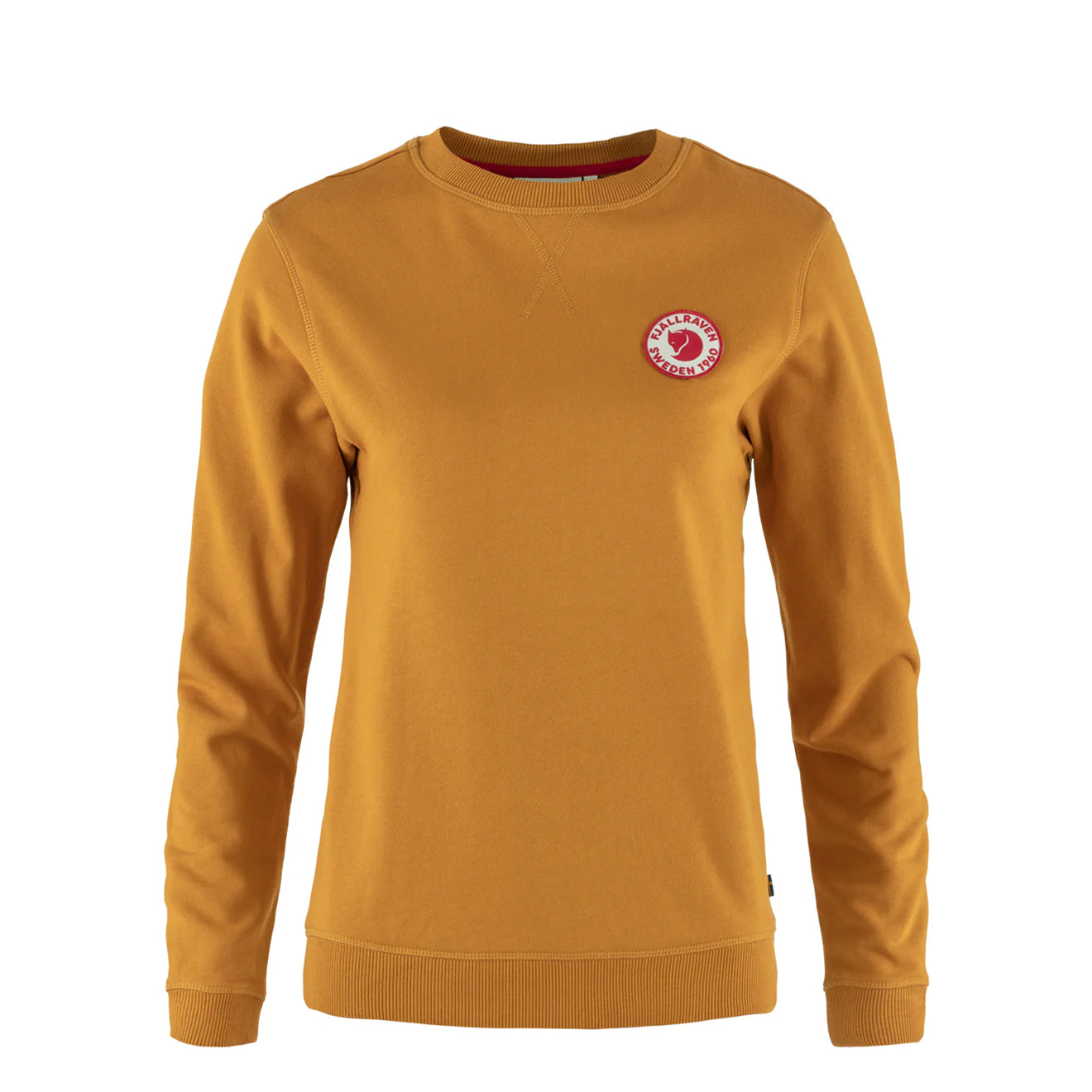 Fjallraven Womens 1960 Logo Badge Sweater Acorn - The Sporting Lodge