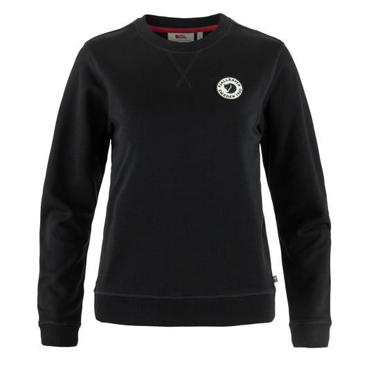 Fjallraven Womens 1960 Logo Badge Sweater Black - The Sporting Lodge