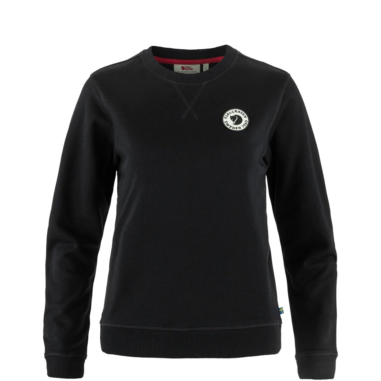 Fjallraven Womens 1960 Logo Badge Sweater Black - The Sporting Lodge