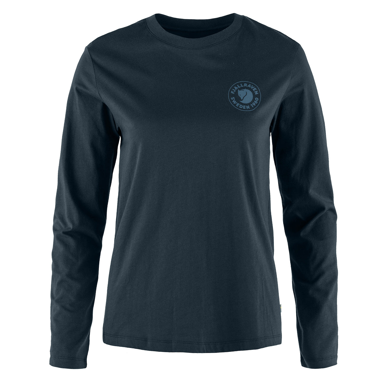 Fjallraven Womens 1960 Logo T-shirt LS Dark Navy - The Sporting Lodge